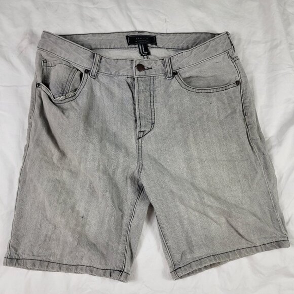 21 Men Gray Mens Size 31 Denim Shorts Casual Outdoors Walking Comfort Summer - Picture 1 of 9